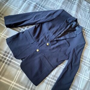 Young Boys Navy Tux Jacket